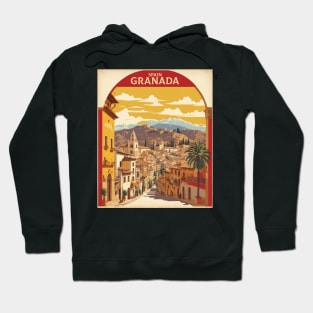 Granada Spain Travel Tourism Retro Vintage Hoodie